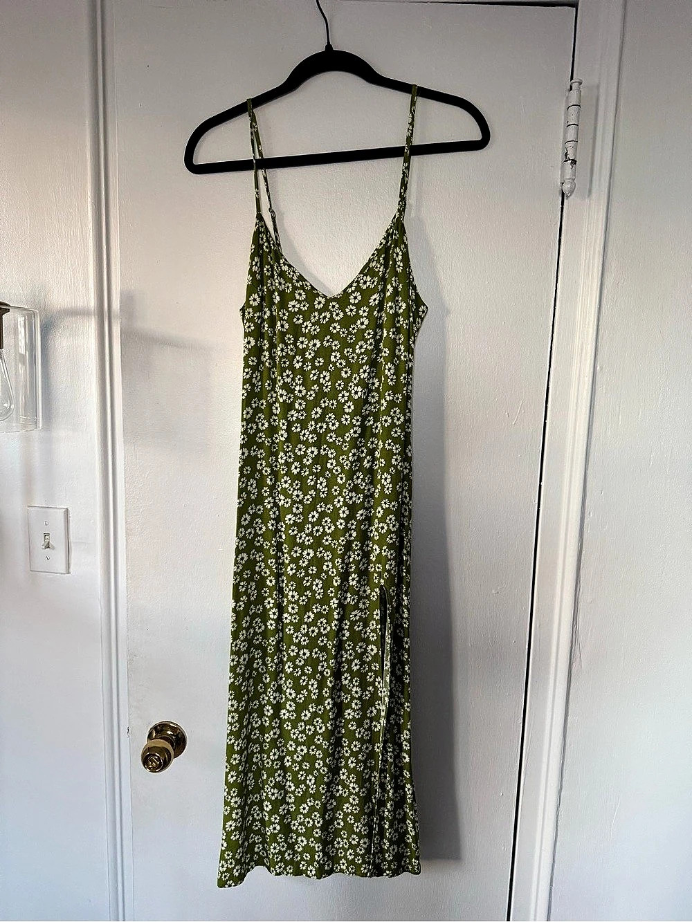 Reformation crimini Dress Floral Maxi Dress Green & White Size 4
